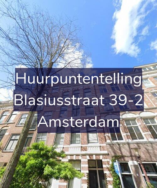 Foto gevel Huurpuntentelling voor Blasiusstraat 39-2, Amsterdam