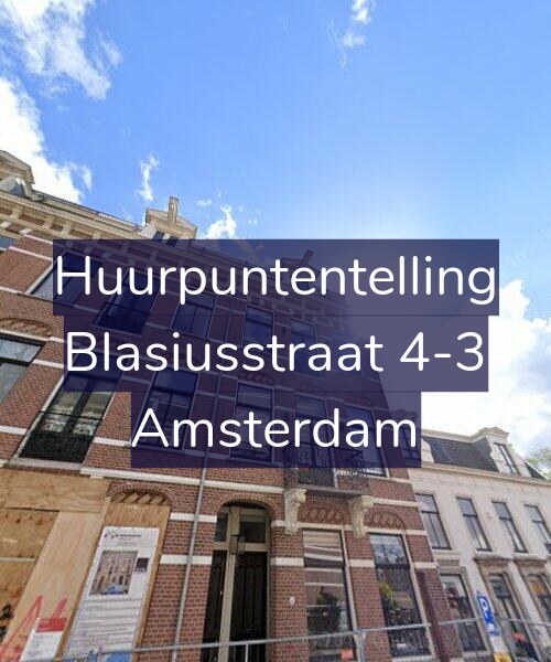 Foto gevel Huurpuntentelling voor Blasiusstraat 4-3, Amsterdam