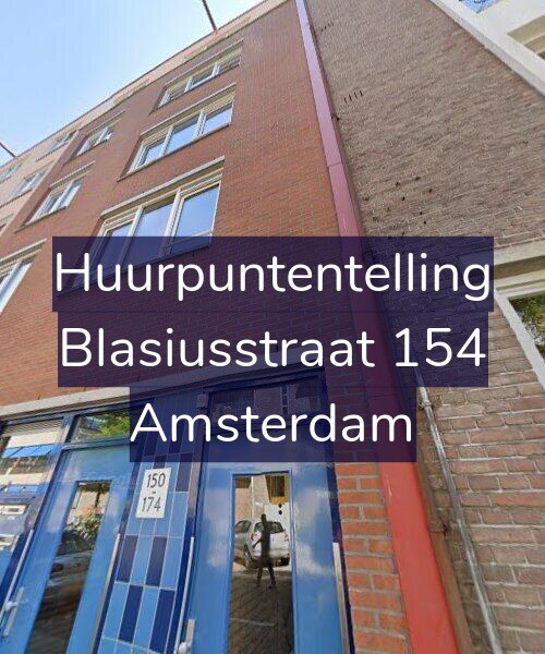 Foto gevel Huurpuntentelling voor Blasiusstraat 154, Amsterdam