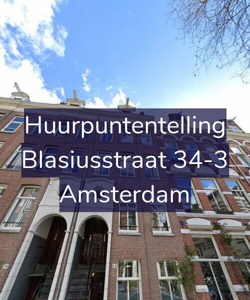 Foto gevel Huurpuntentelling voor Blasiusstraat 34-3, Amsterdam