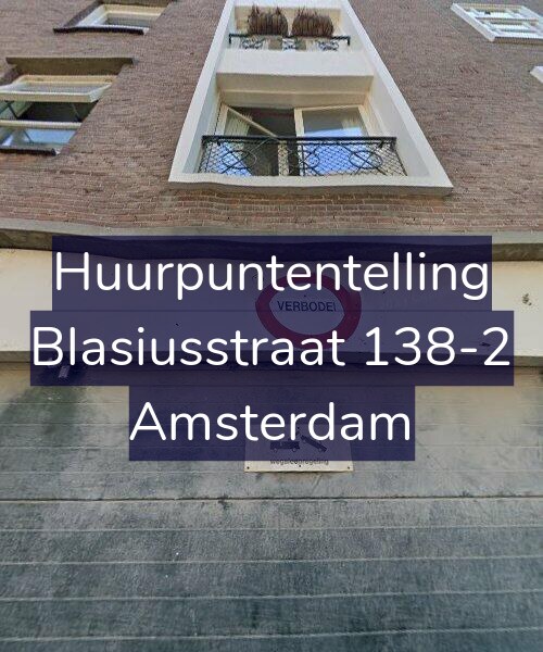 Foto gevel Huurpuntentelling voor Blasiusstraat 138-2, Amsterdam