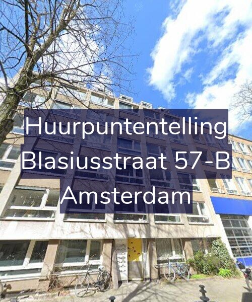 Foto gevel Huurpuntentelling voor Blasiusstraat 57-B, Amsterdam