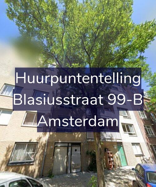 Foto gevel Huurpuntentelling voor Blasiusstraat 99-B, Amsterdam