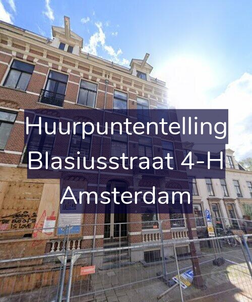 Foto gevel Huurpuntentelling voor Blasiusstraat 4-H, Amsterdam