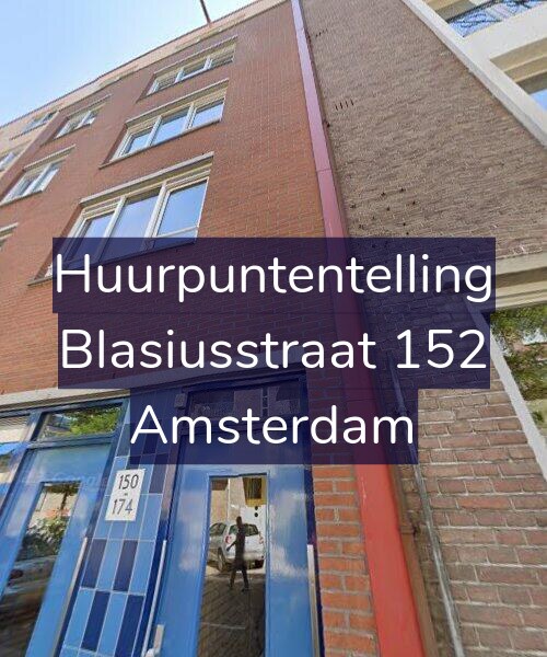 Foto gevel Huurpuntentelling voor Blasiusstraat 152, Amsterdam