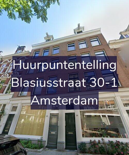 Foto gevel Huurpuntentelling voor Blasiusstraat 30-1, Amsterdam