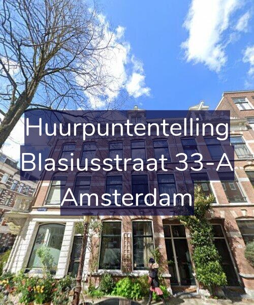 Foto gevel Huurpuntentelling voor Blasiusstraat 33-A, Amsterdam