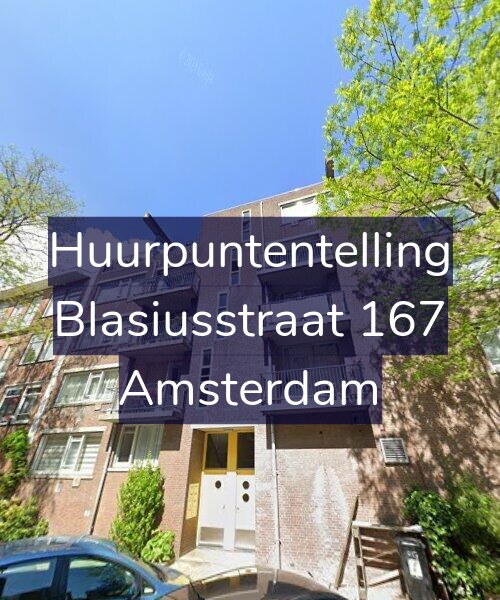 Foto gevel Huurpuntentelling voor Blasiusstraat 167, Amsterdam