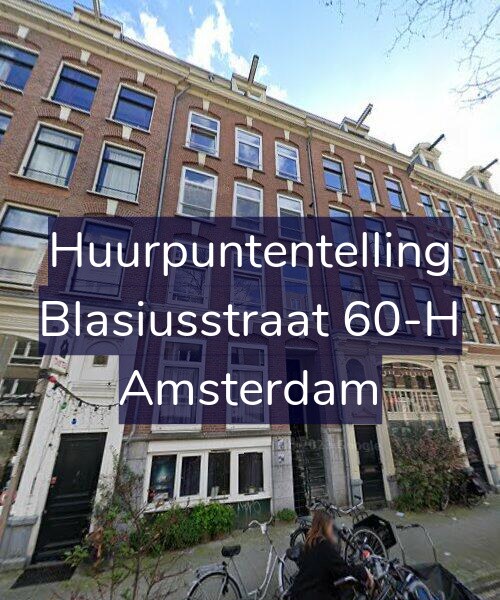Foto gevel Huurpuntentelling voor Blasiusstraat 60-H, Amsterdam