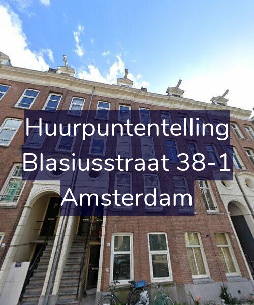 Foto gevel Huurpuntentelling voor Blasiusstraat 38-1, Amsterdam