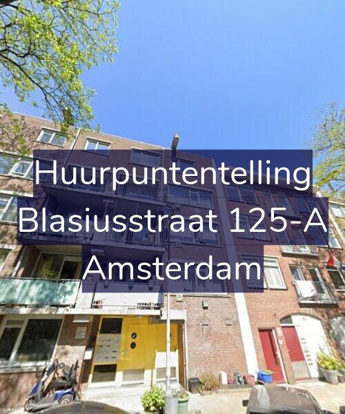Foto gevel Huurpuntentelling voor Blasiusstraat 125-A, Amsterdam