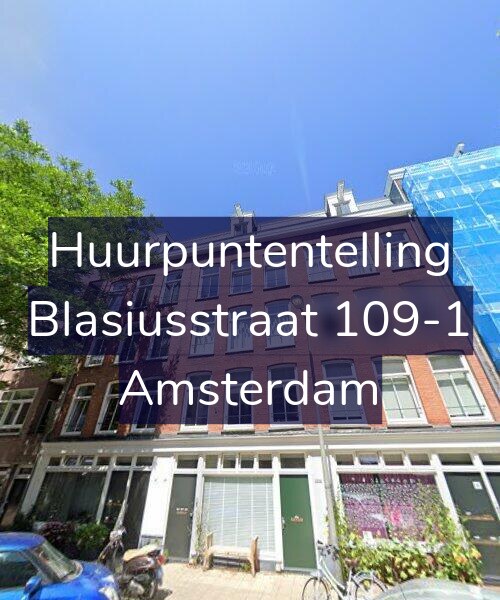 Foto gevel Huurpuntentelling voor Blasiusstraat 109-1, Amsterdam