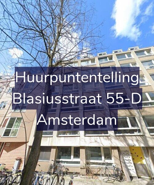 Foto gevel Huurpuntentelling voor Blasiusstraat 55-D, Amsterdam