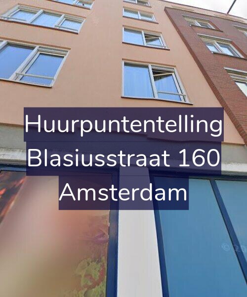 Foto gevel Huurpuntentelling voor Blasiusstraat 160, Amsterdam