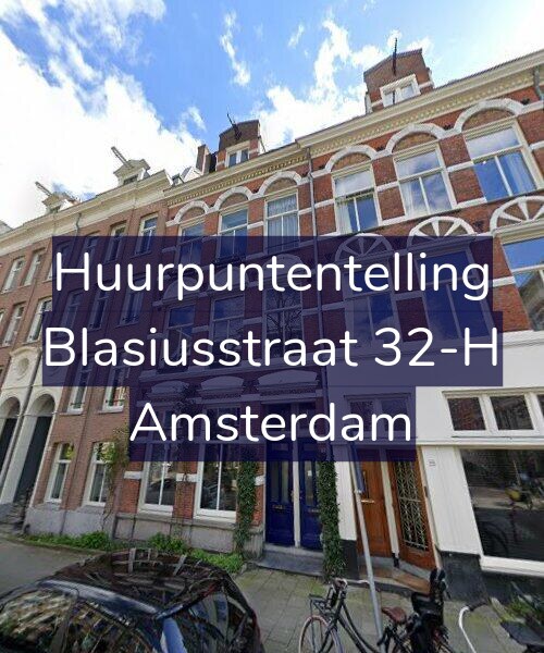 Foto gevel Huurpuntentelling voor Blasiusstraat 32-H, Amsterdam