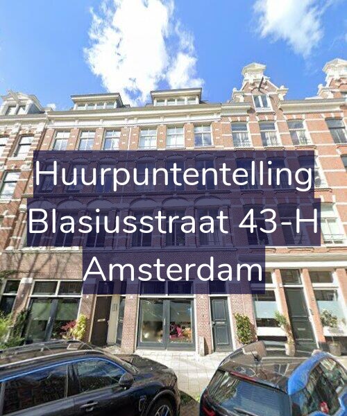 Foto gevel Huurpuntentelling voor Blasiusstraat 43-H, Amsterdam