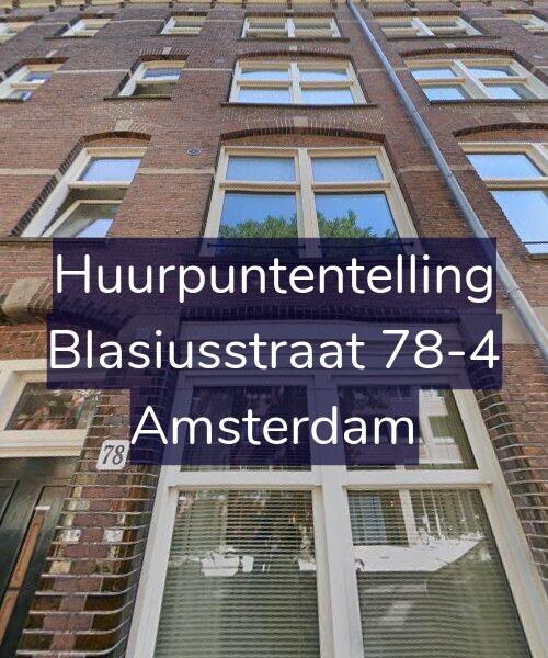 Foto gevel Huurpuntentelling voor Blasiusstraat 78-4, Amsterdam