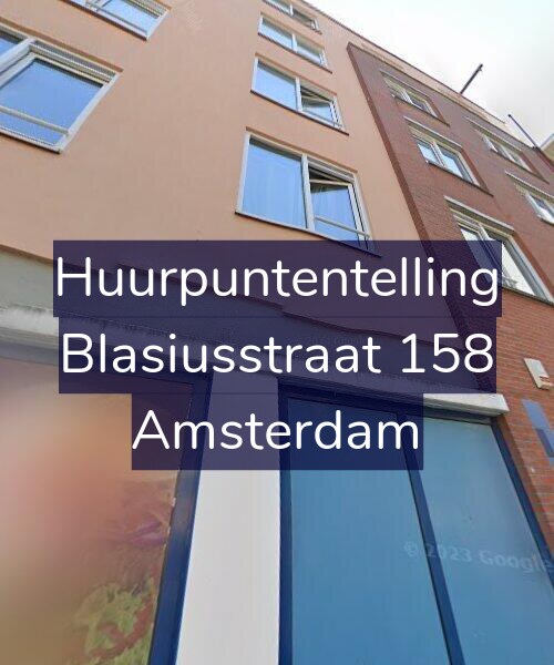 Foto gevel Huurpuntentelling voor Blasiusstraat 158, Amsterdam