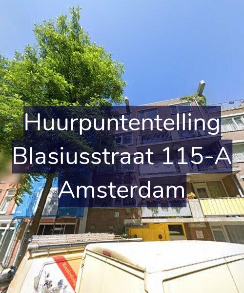 Foto gevel Huurpuntentelling voor Blasiusstraat 115-A, Amsterdam
