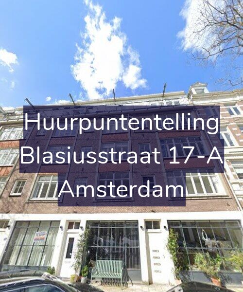 Foto gevel Huurpuntentelling voor Blasiusstraat 17-A, Amsterdam