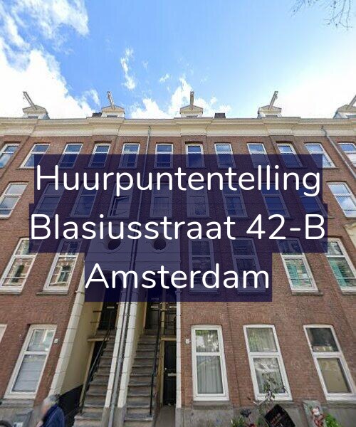 Foto gevel Huurpuntentelling voor Blasiusstraat 42-B, Amsterdam