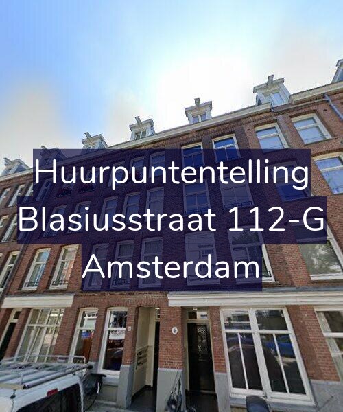Foto gevel Huurpuntentelling voor Blasiusstraat 112-G, Amsterdam