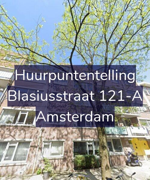 Foto gevel Huurpuntentelling voor Blasiusstraat 121-A, Amsterdam