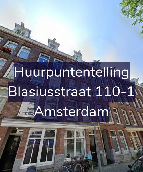 Foto gevel Huurpuntentelling voor Blasiusstraat 110-1, Amsterdam