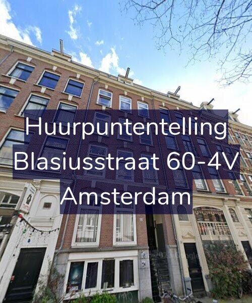 Foto gevel Huurpuntentelling voor Blasiusstraat 60-4V, Amsterdam