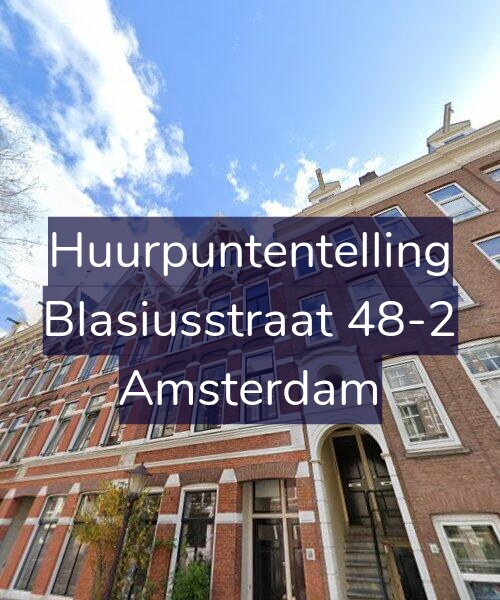 Foto gevel Huurpuntentelling voor Blasiusstraat 48-2, Amsterdam