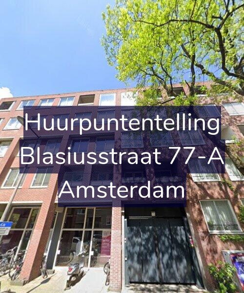 Foto gevel Huurpuntentelling voor Blasiusstraat 77-A, Amsterdam