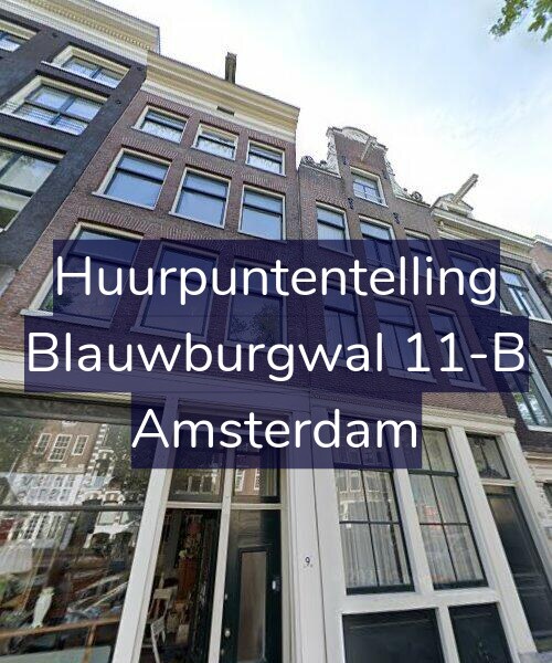 Foto gevel Huurpuntentelling voor Blauwburgwal 11-B, Amsterdam
