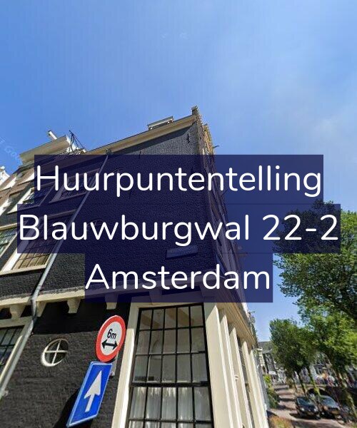 Foto gevel Huurpuntentelling voor Blauwburgwal 22-2, Amsterdam
