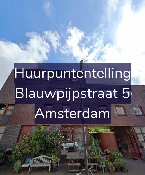 Foto gevel Huurpuntentelling voor Blauwpijpstraat 5, Amsterdam