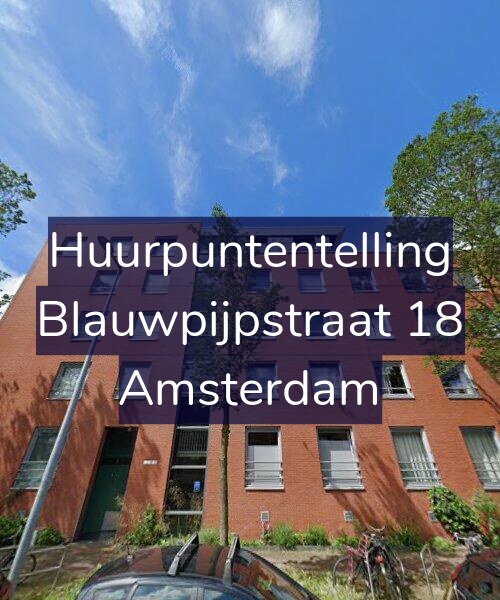 Foto gevel Huurpuntentelling voor Blauwpijpstraat 18, Amsterdam
