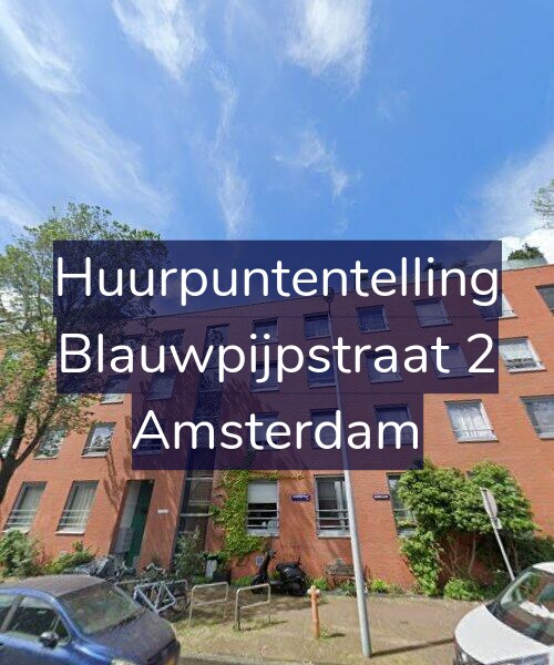 Foto gevel Huurpuntentelling voor Blauwpijpstraat 2, Amsterdam