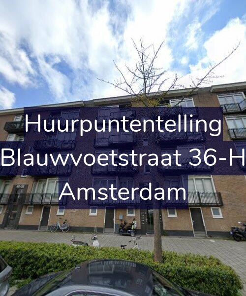 Foto gevel Huurpuntentelling voor Blauwvoetstraat 36-H, Amsterdam