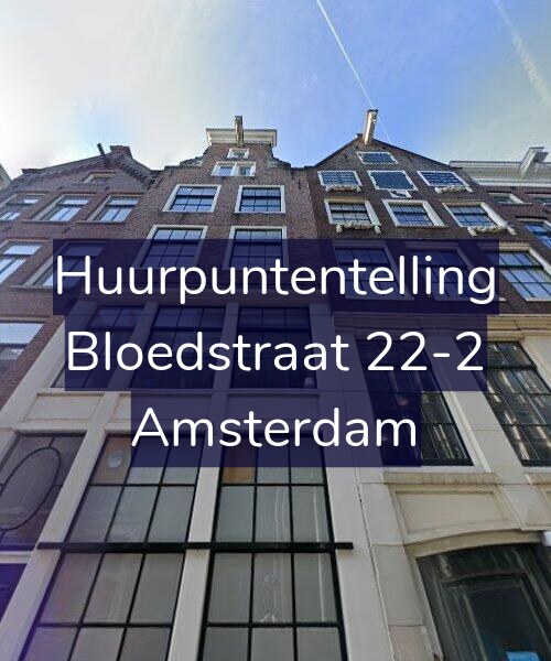 Foto gevel Huurpuntentelling voor Bloedstraat 22-2, Amsterdam