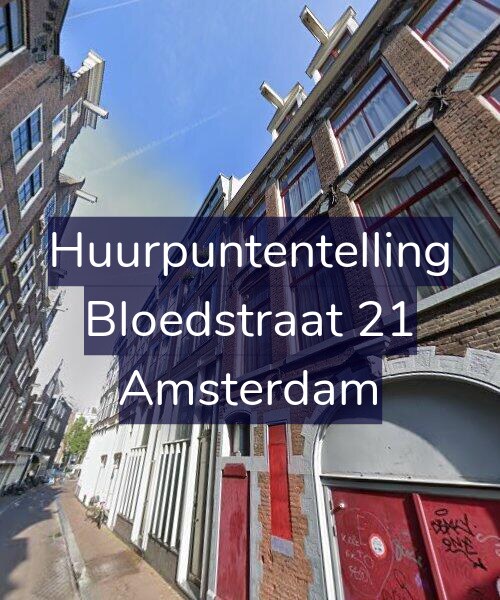 Foto gevel Huurpuntentelling voor Bloedstraat 21, Amsterdam
