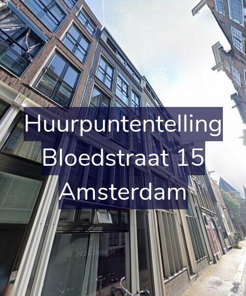 Foto gevel Huurpuntentelling voor Bloedstraat 15, Amsterdam
