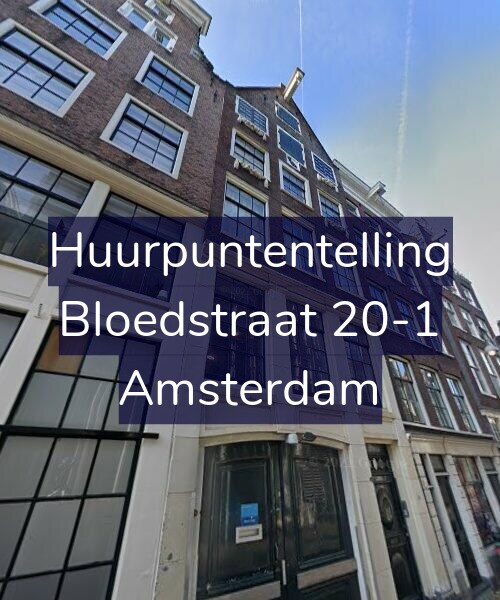Foto gevel Huurpuntentelling voor Bloedstraat 20-1, Amsterdam