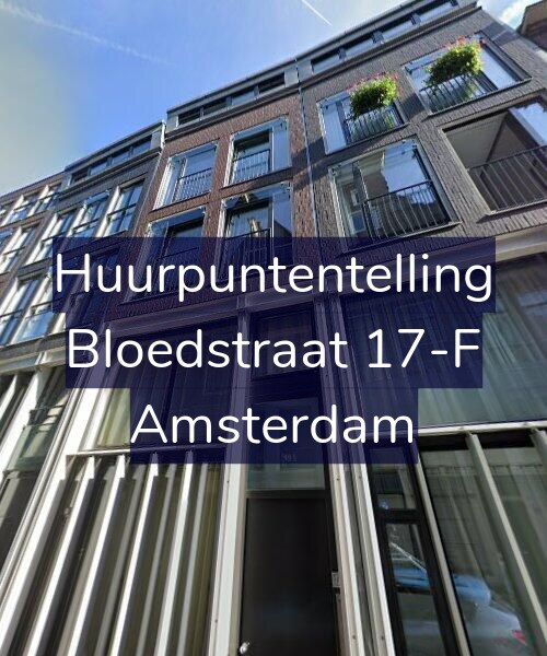 Foto gevel Huurpuntentelling voor Bloedstraat 17-F, Amsterdam