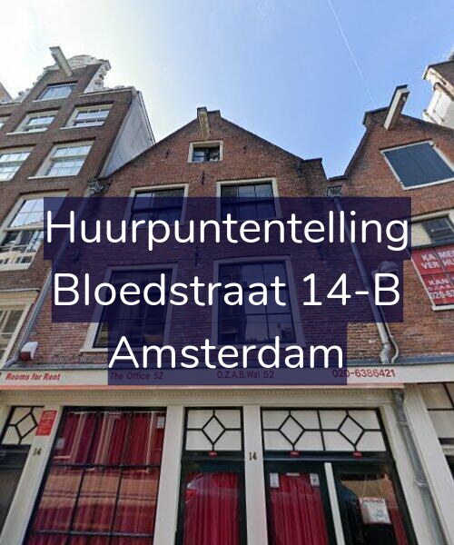 Foto gevel Huurpuntentelling voor Bloedstraat 14-B, Amsterdam