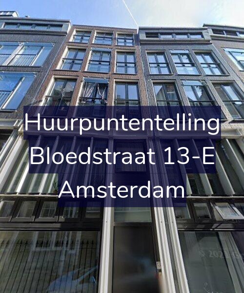 Foto gevel Huurpuntentelling voor Bloedstraat 13-E, Amsterdam