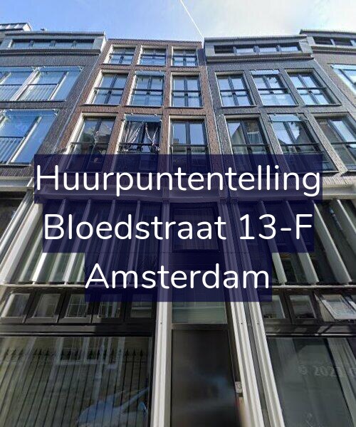 Foto gevel Huurpuntentelling voor Bloedstraat 13-F, Amsterdam
