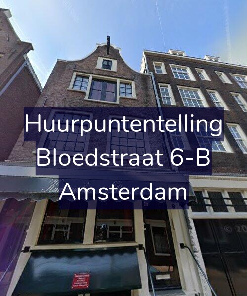 Foto gevel Huurpuntentelling voor Bloedstraat 6-B, Amsterdam