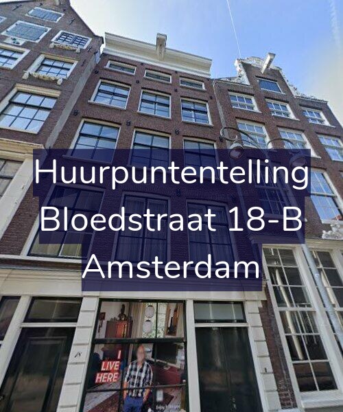 Foto gevel Huurpuntentelling voor Bloedstraat 18-B, Amsterdam