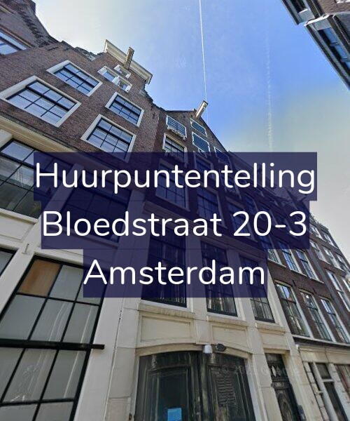 Foto gevel Huurpuntentelling voor Bloedstraat 20-3, Amsterdam