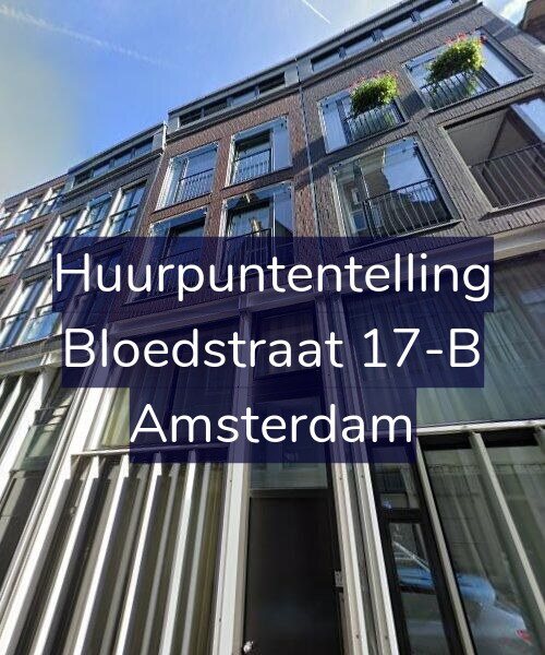 Foto gevel Huurpuntentelling voor Bloedstraat 17-B, Amsterdam