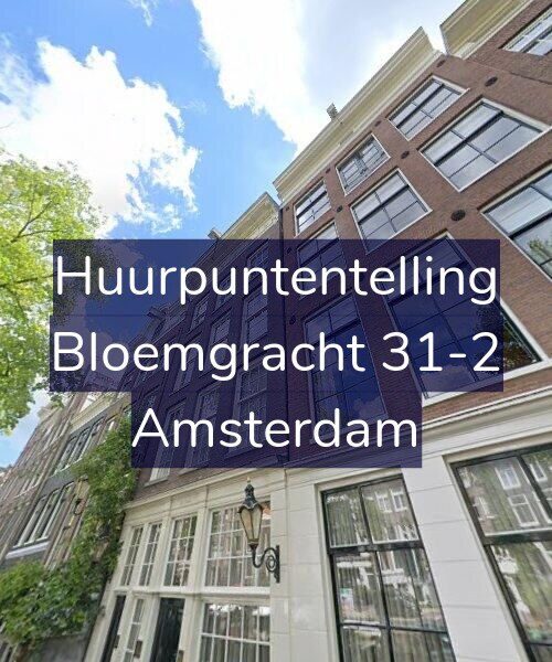 Foto gevel Huurpuntentelling voor Bloemgracht 31-2, Amsterdam